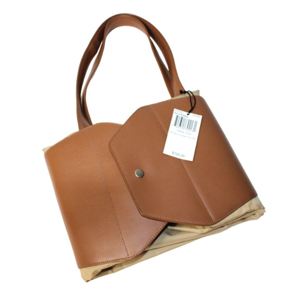 Tumi Obi Collection Grain Fold Away Nylon Leather Trim XL Travel Tote - Picture 4 of 9